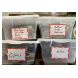 4 boxes sewing supplies