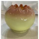 Fenton peach blow Glass vase