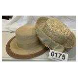 (2) vintage womens hats