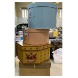 (4) hat boxes