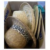 (4) womens straw hats