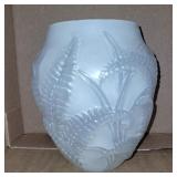 Phoenix Sculpted Artware white fern vase