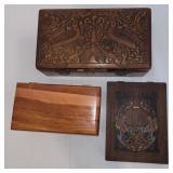 Wood and cedar boxes