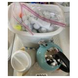 Kitchen items, golf balls and more