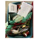 Tote of Christmas decor