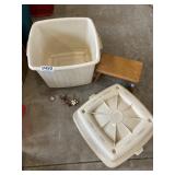 Plastic container, shelving and more