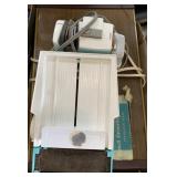 Hot plate, knife sharpener and garnishing cutter