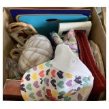 Glass pumpkin, Christmas decor, cutting boards