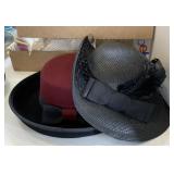 (2) vintage hats
