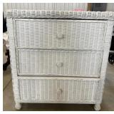 Wicker nightstand