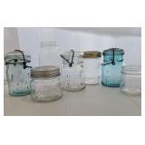 Vintage canning jars and more