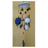 Enamelware wind chime