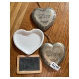 Heart design wall decor