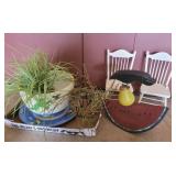 Planters, doll chairs and more