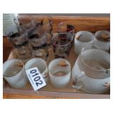 Pitcher and glasses