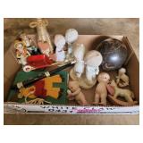 Figurines, rock ball and more