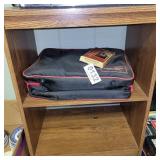 Microwave cart, picnic set and radio
