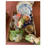 Plates, candle bowl, figurines and more