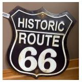 Route 66 metal sign