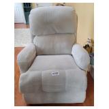 White electric recliner