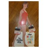 Vintage Coca-Cola advertising stand up