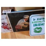 Metal signs (4)