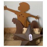Misc metal sign decor