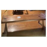 Wooden bench