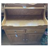 Wooden dry sink