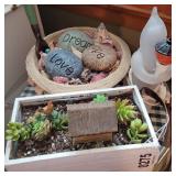 Fairy garden,  ghost light and more