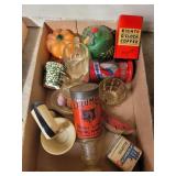 Tins and miscellaneous decor