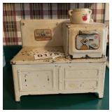 Pretty maid miniature metal stove