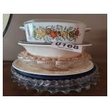 Serving platters, casserole dish and more