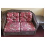 Wicker? Rocker, end table & love seat