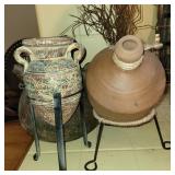 Pottery vases, jugs and more