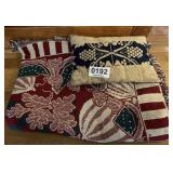 Throw and pillow