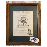 F E Myers framed advertising
