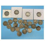 (23) Buffalo Nickels 1916-1929  (6) No date