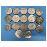 (17) 40% Silver Kennedy Halves