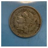 1866 3 Cent Nickel