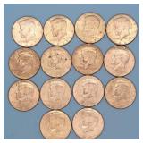 (14) 1967 40% Silver Kennedy Halves