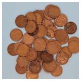 (50) 1909 Wheat Cents