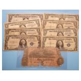 8-1935 Silver Certificates, 1864 Confederate note