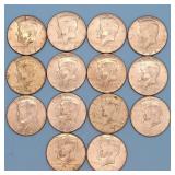 (14) 40% Silver Kennedy Halves