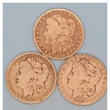 1881-P, 83-P, 84-P Morgan Dollars