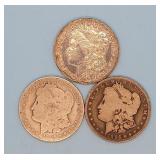 (3) 1896-O Morgan Dollars  Better date