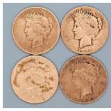 1922-P, 22-S, 23-D, 23-S Peace Dollars