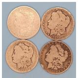 (2) 1891-O  and (2) 1899-O Morgan Dollars