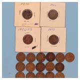 (20) Indian Head Cents  1890-1906