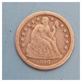 1856-O Seated Liberty Dime